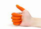Cleanroom Orange Anti Slip   Finger Cots